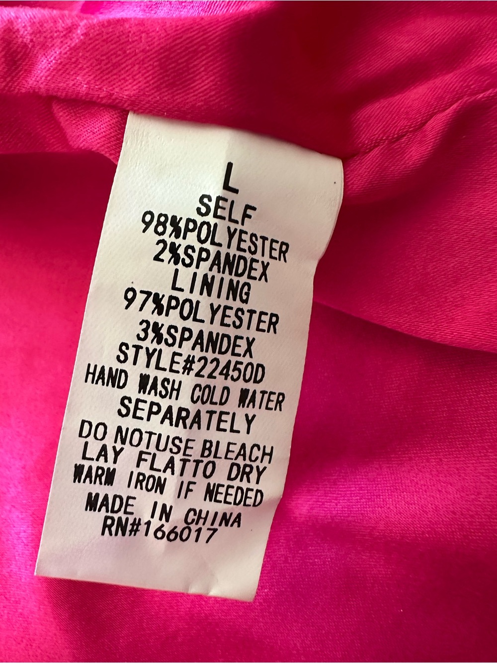 Blue B Collection, Bright Pink Sequin Wrap Mini Dress with Belt, size large - Picture 12 of 16